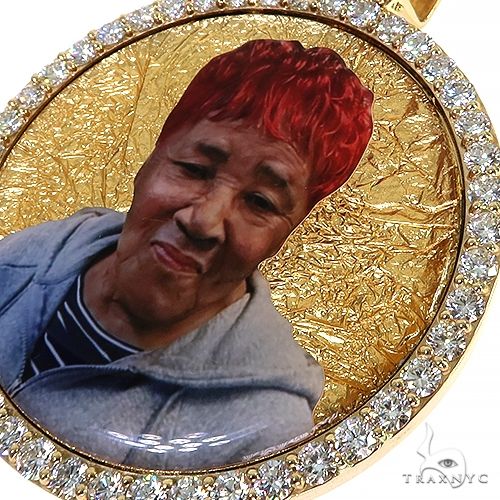 Custom Made Diamond Photo Pendant 68190 - Image 3