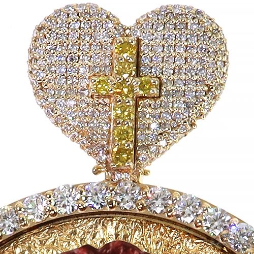 Custom Made Diamond Photo Pendant 68190 - Image 4
