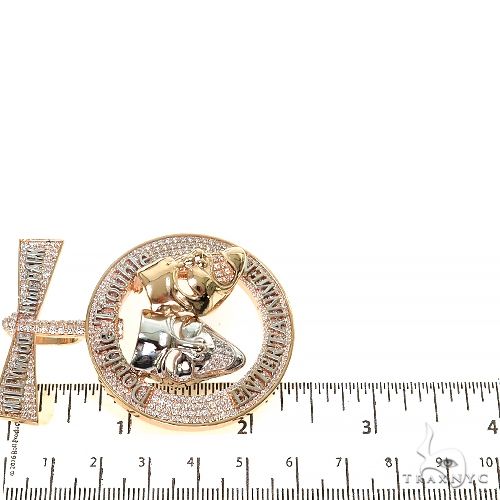 Custom Made Double Trouble Diamond Pendant 67380 - Image 8
