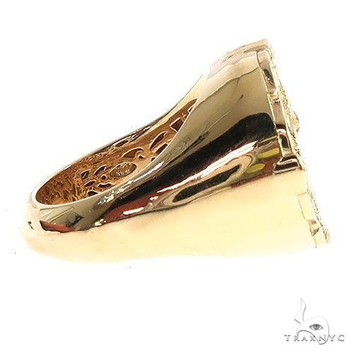 14K Gold Custom Made 'Eye of Providence' Diamond Ring, photo 3 of 6