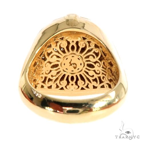 14K Gold Custom Made 'Eye of Providence' Diamond Ring, photo 4 of 6