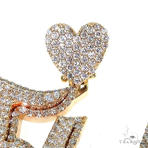 14K Gold Custom Made 'FLAKA' Diamond Name Pendant, photo 5 of 7