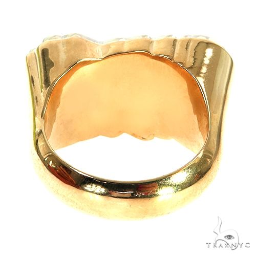 14K Gold Custom Made Graphic Prints Ring, photo 4 of 6