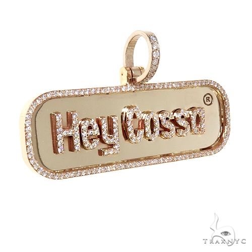 Custom Made 'Hey Cossa' Diamond Pendant 67466 - Image 2