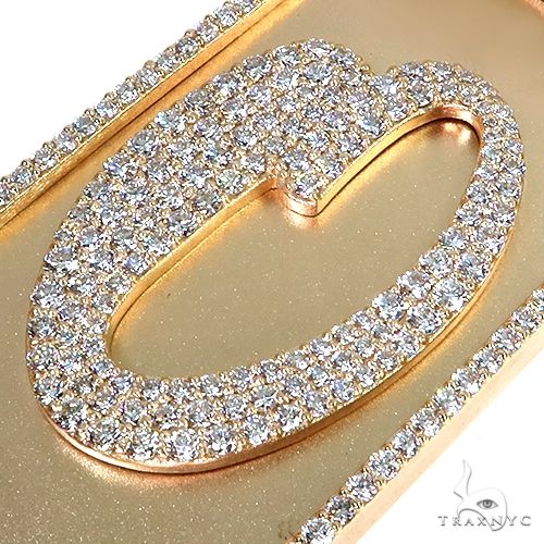 10K Gold Custom Made Initial Diamond Pendant, photo 3 of 6