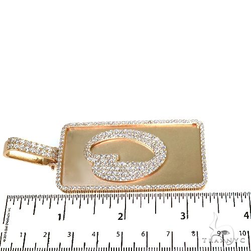 10K Gold Custom Made Initial Diamond Pendant, photo 6 of 6