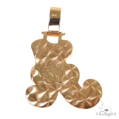 14K Gold Custom Made Initial Diamond Pendant, photo 4 of 6