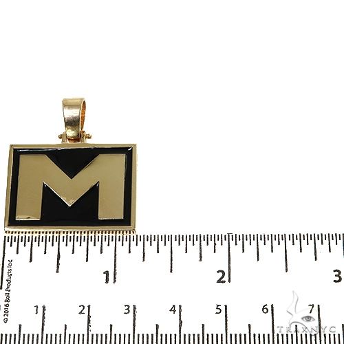14K Gold Custom Made Initial Pendant, photo 4 of 5