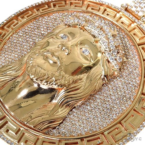 Custom Made Jesus Head Diamond Pendant 67612 - Image 3