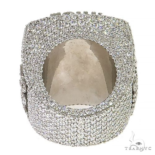 14K Gold Custom Made KB Diamond Ring, photo 4 of 5