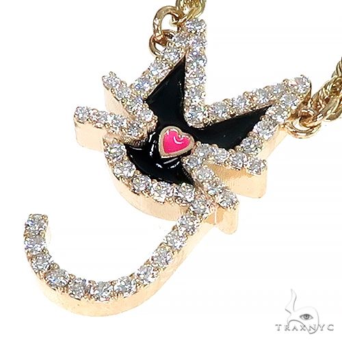 Custom Made Cat Diamond Necklace 66965 - Image 3