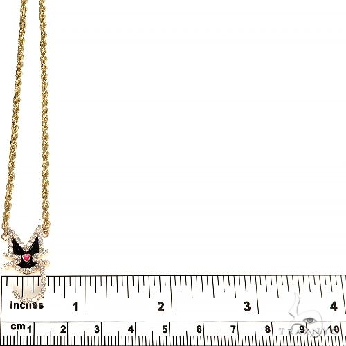 Custom Made Cat Diamond Necklace 66965 - Image 5
