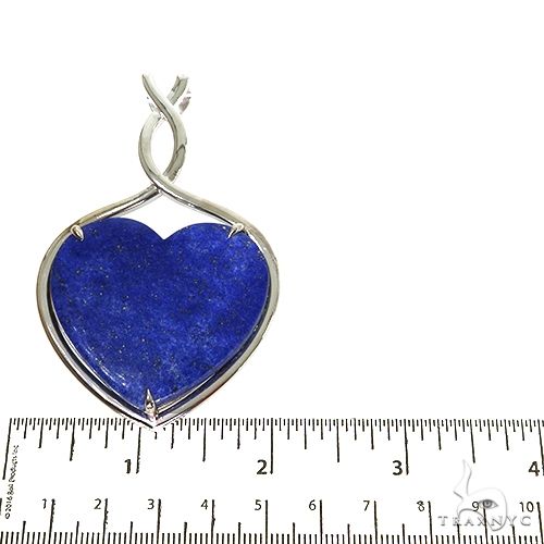 Custom Made Lapis Heart Pendant 67885 - Image 5