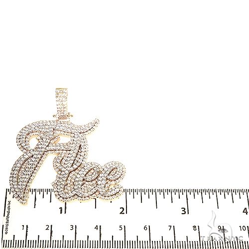 Custom Made Name Diamond Pendant 67249 - Image 5
