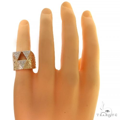 14K Gold Custom Made Nintendo The Legend Of Zelda Tri Force Ring, photo 6 of 6