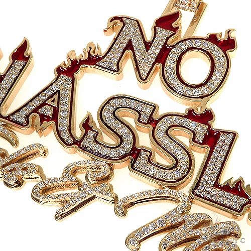 Custom Made No Hassle Diamond Pendant 68088 - Image 3