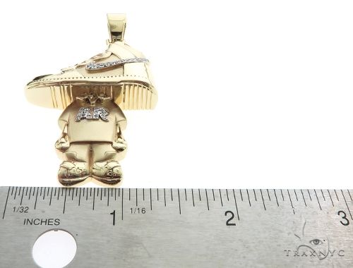 10K Gold Custom Diamond Sneaker Pendant, photo 8 of 8