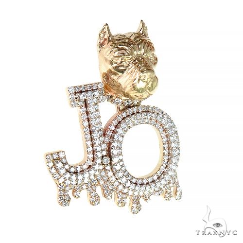Custom Made PitBull 'JO' Diamond Pendant 66941 - Image 2