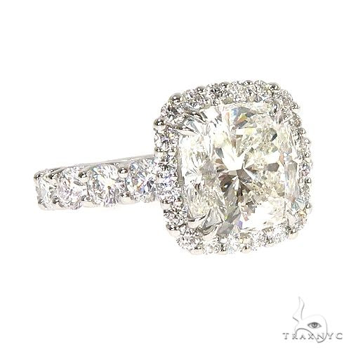Custom Made Platinum Engagement Set Diamond Ring 67088 - Image 5