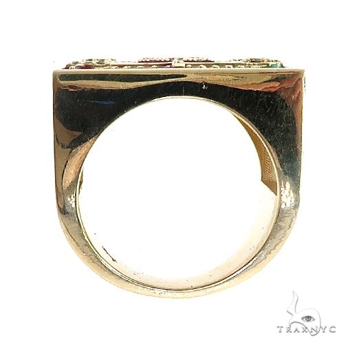 14K Gold Custom Made Portugal Flag Emblem Ring, photo 5 of 6