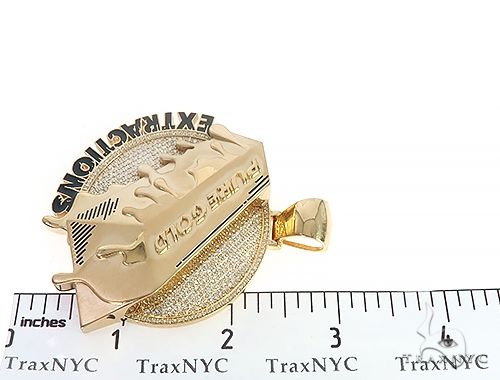 14K Gold Custom Made Pure Gold Extractions Pendant, photo 8 of 8