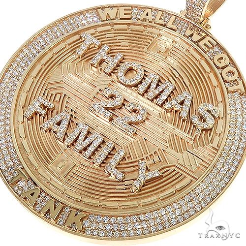 Custom Made Round Diamond Pendant 67197 - Image 3