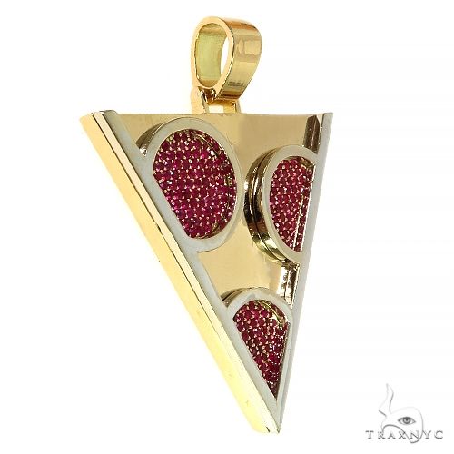 Custom Made Ruby Pizza Logo Pendant 68227 - Image 2