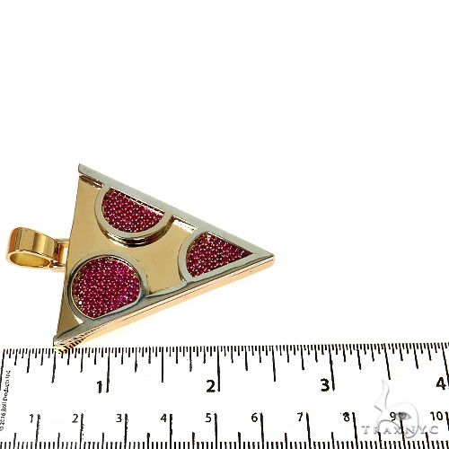 Custom Made Ruby Pizza Logo Pendant 68227 - Image 6