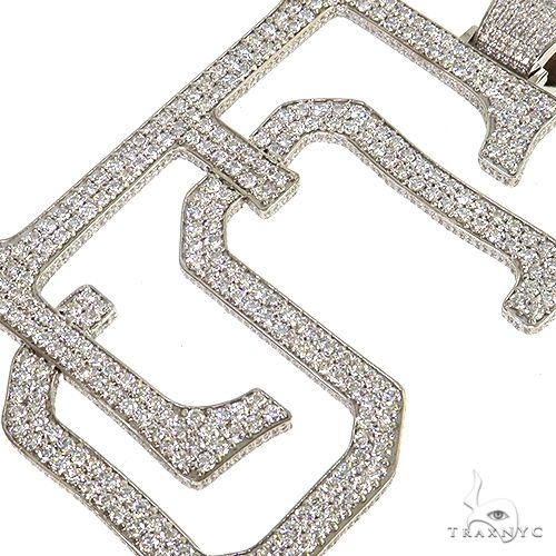 Custom Made 'SD' Diamond Pendant 67835 - Image 3