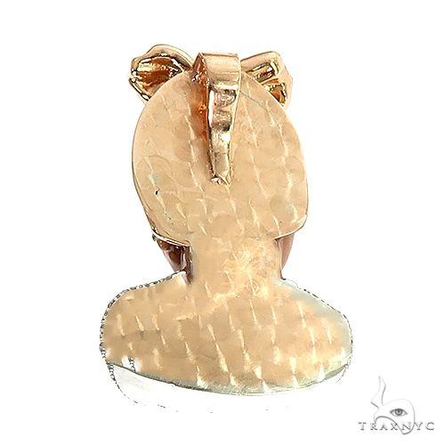 14K Gold Custom Made Safire Baby Pendant, photo 3 of 3