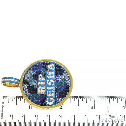 Custom Made Sapphire Diamond Pendant 67455 - Image 6