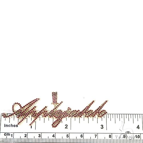 Custom Made Script Style 'AppleJakk' Ruby Pendant 66755 - Image 6