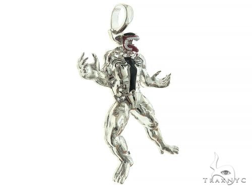 Custom Made Silver Venom Pendant, photo 2 of 7