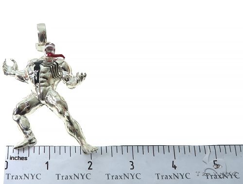 Custom Made Silver Venom Pendant, photo 7 of 7