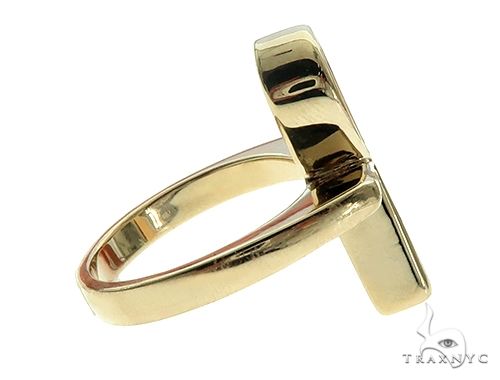 14K Gold Custom Made Solid Ankh Ring, photo 5 of 8
