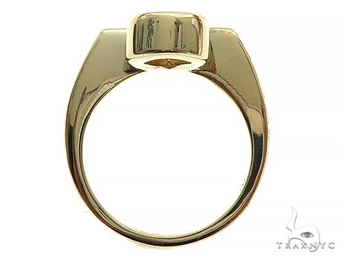 14K Gold Custom Made Solid Ankh Ring, photo 7 of 8