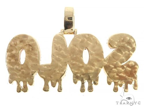 14K Gold Custom Made Solo Pendant, photo 3 of 7