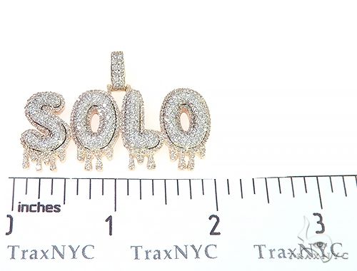14K Gold Custom Made Solo Pendant, photo 6 of 7