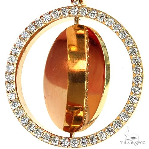 14K Gold Custom Made Spinning Photo Pendant, photo 4 of 7