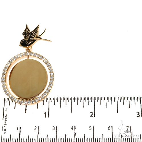 14K Gold Custom Made Spinning Photo Pendant, photo 6 of 7