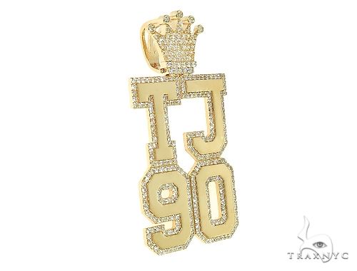 Custom Made TJ90 Diamond Crown Pendant 66311 - Image 2