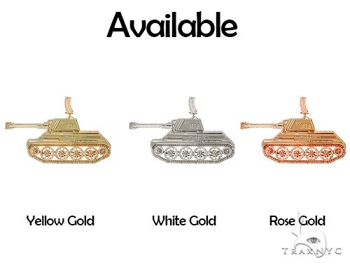 Custom Made Tank Diamond Pendant 66320 - Image 6
