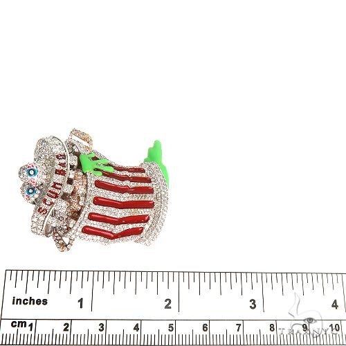 Custom Made Trash Bin Diamond Logo Pendant 66764 - Image 4