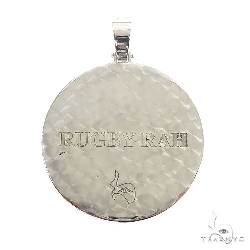 14K Two-Tone Gold Custom Made Diamond Letter Pendant, view 3