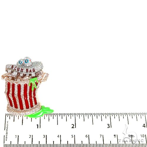 Custom Made Two Tone Scum Bag Diamond Pendant 67588 - Image 6