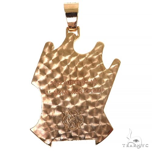 14K Gold Custom Made Yankee Pendant, photo 4 of 6