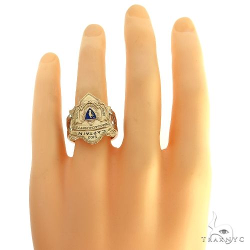 10K Gold Custom Made police Badge Ring, photo 6 of 6