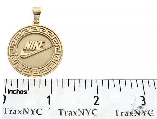 Custom Nike Pendant 14K Yellow Gold, photo 6 of 7