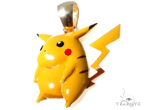 10K Gold Custom Pikachu Pendant, photo 3 of 6