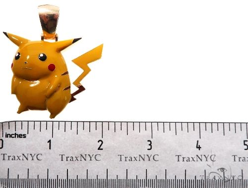 10K Gold Custom Pikachu Pendant, photo 6 of 6